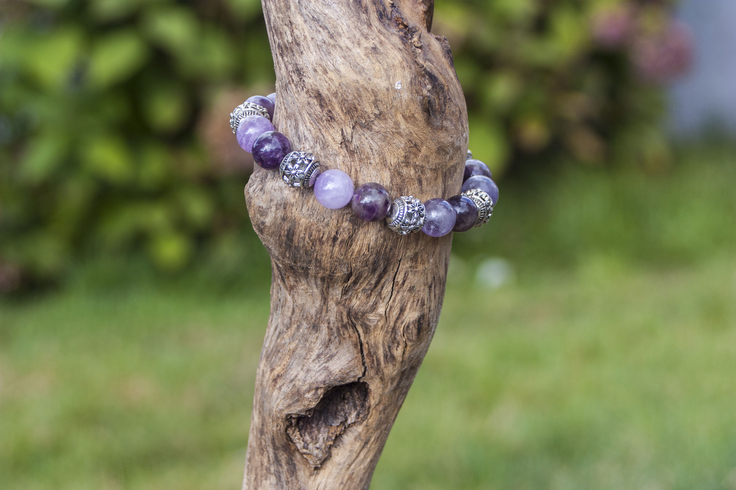 Amethyst Bracelet--10 MM