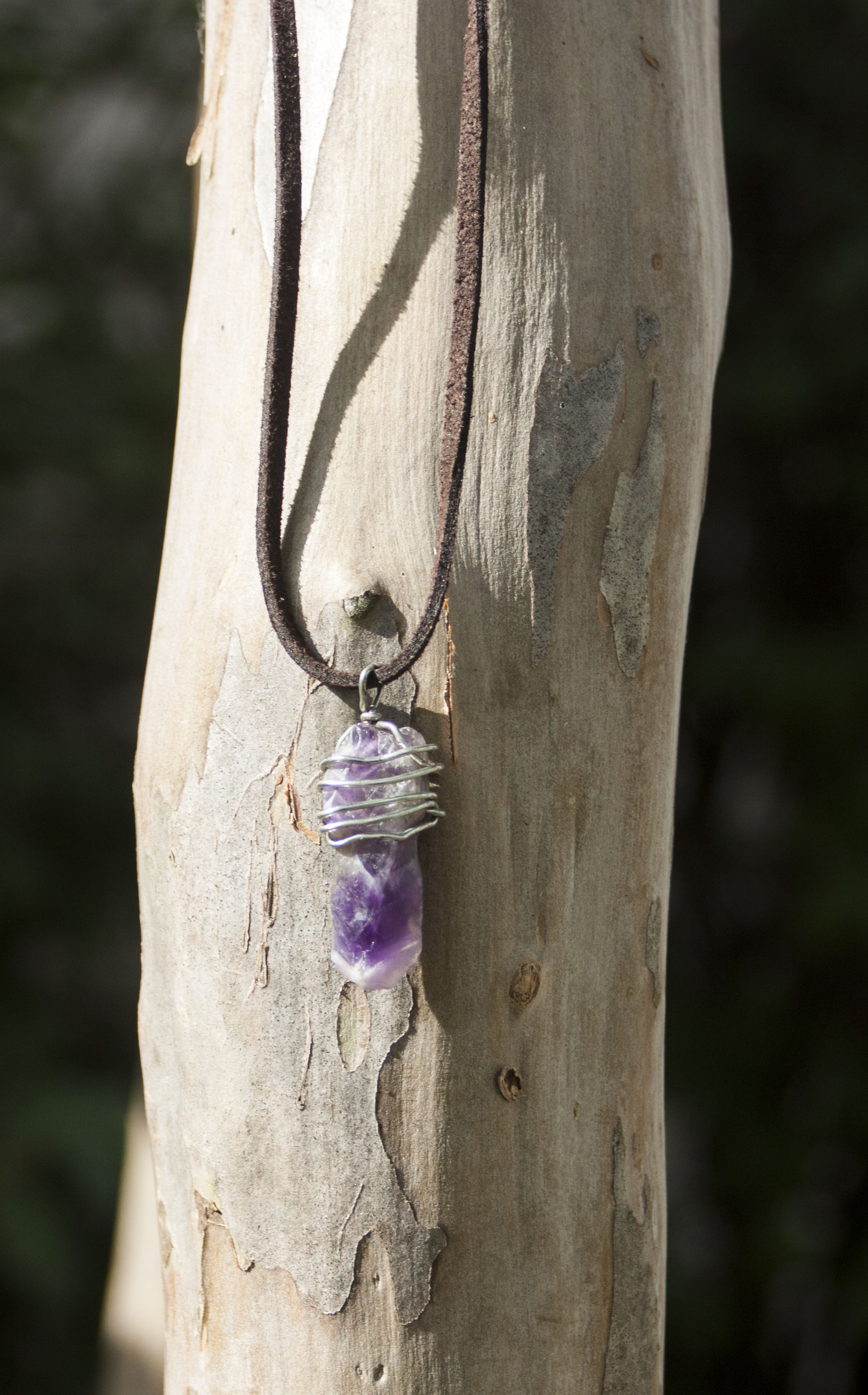 Amethyst-Natural Wire Wrapped
