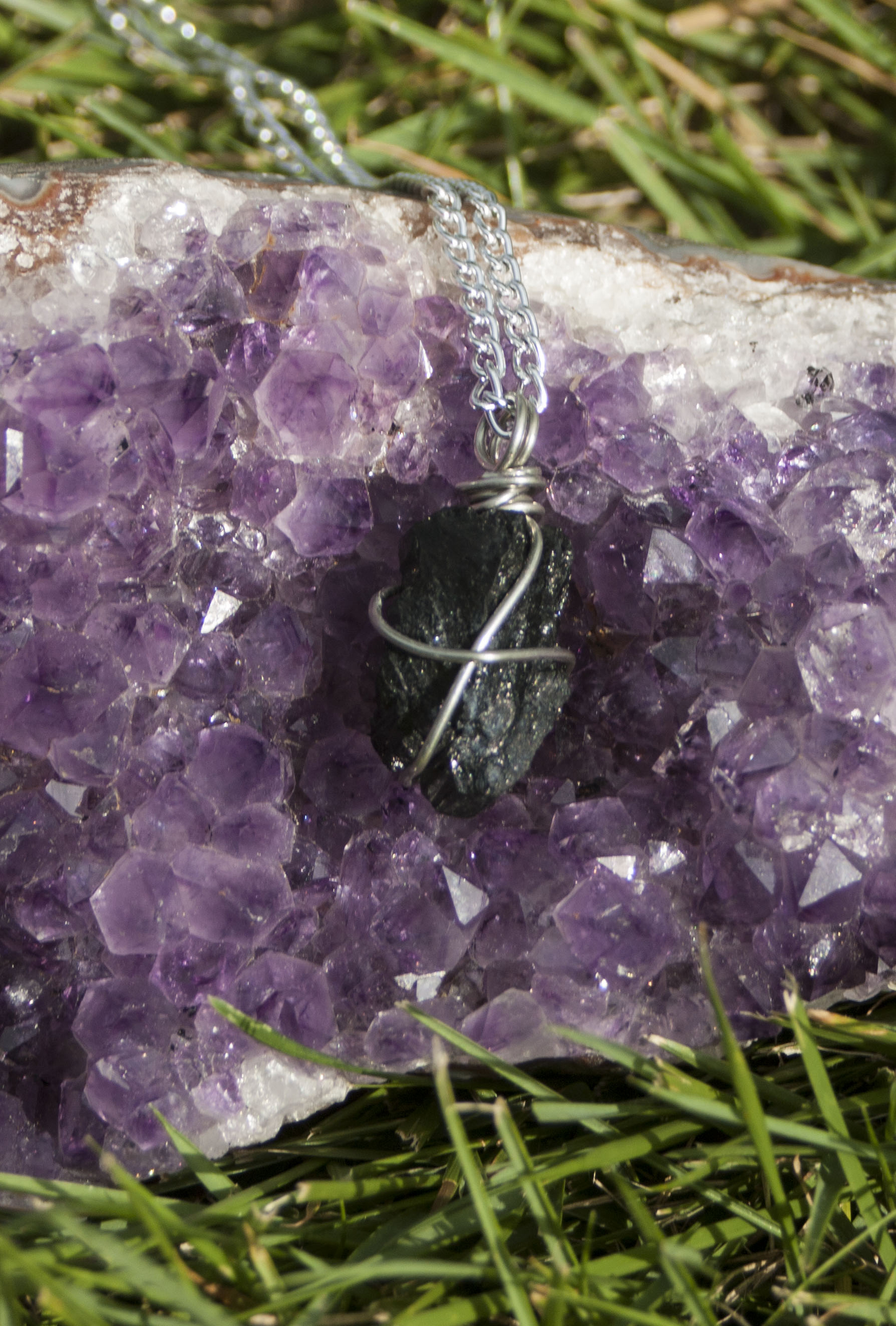 Black Tourmaline-Wire wrapped