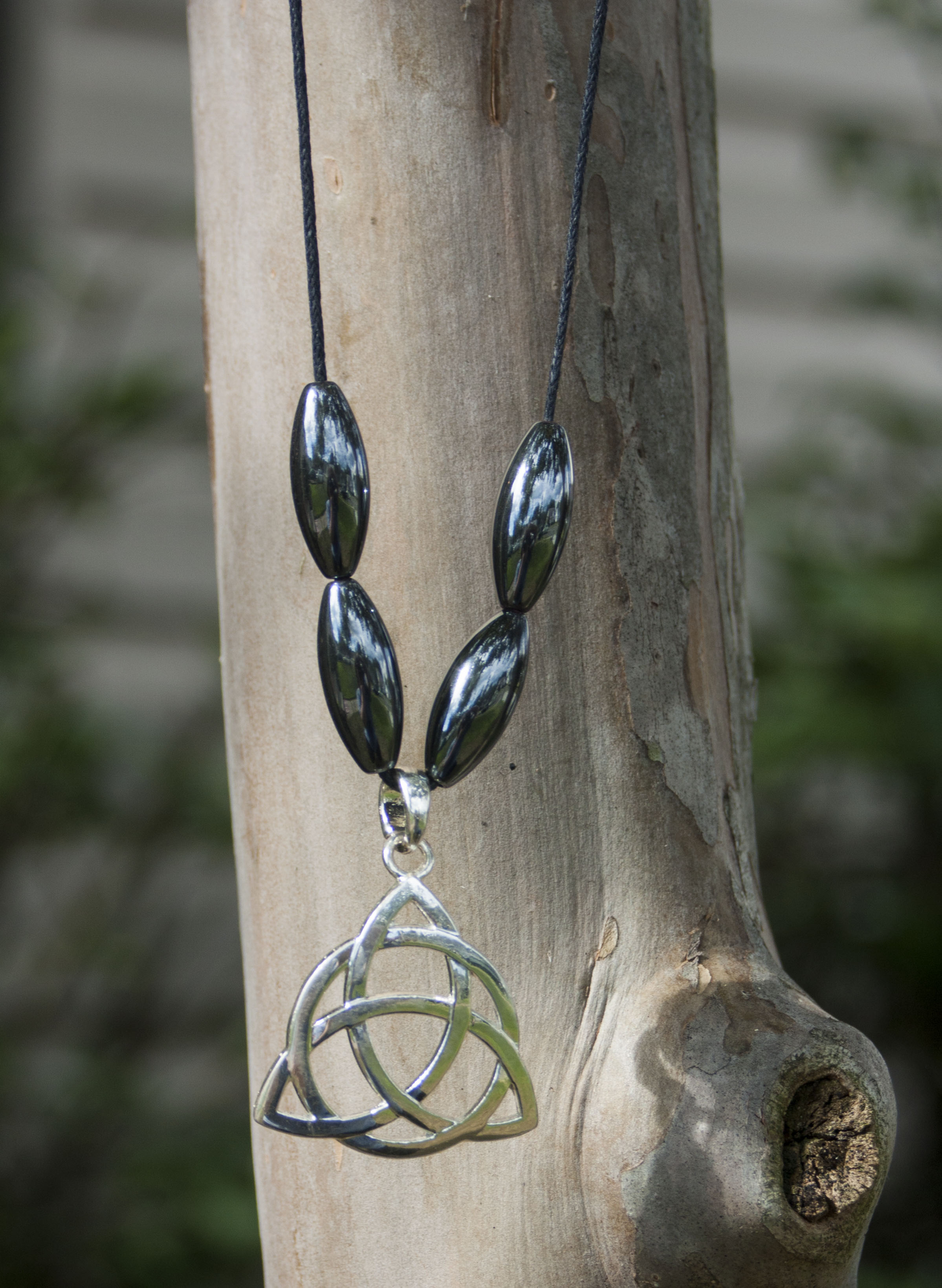 Triquetra with Hematite