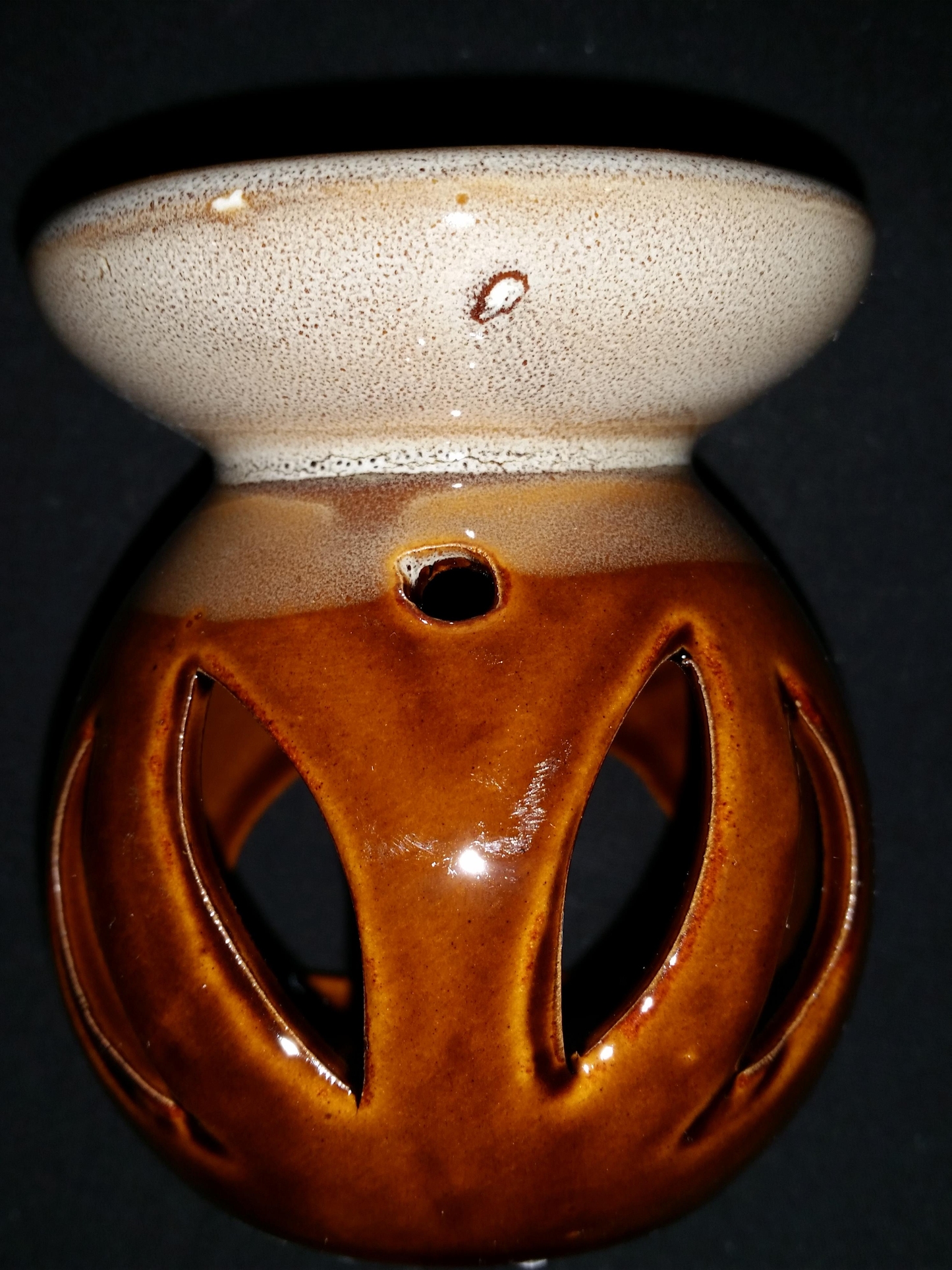 Brown Ceramic Oil Burner